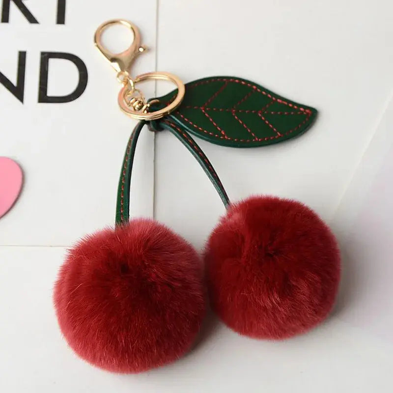 Accessoire de sac pompon cerise - StellaCharms