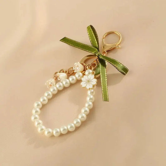 Accessoire de sac fleur et perle - Stella Charms